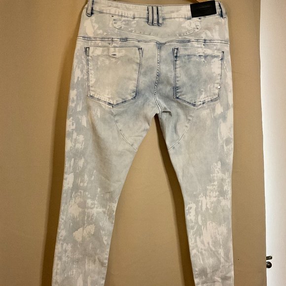 David Kollar Original Skinny "Cloud Blue Wash" Jeans - Picture 2 of 6